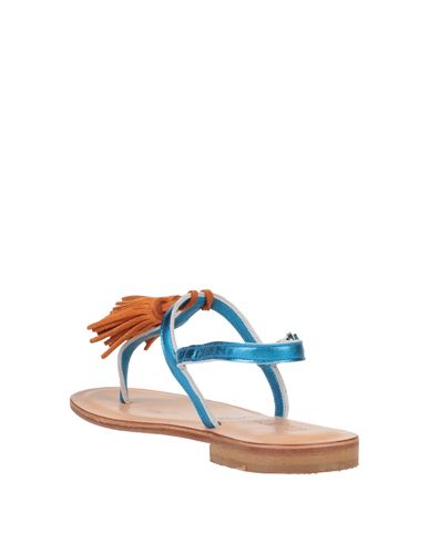 Woman Thong sandal Azure Size 6 Leather