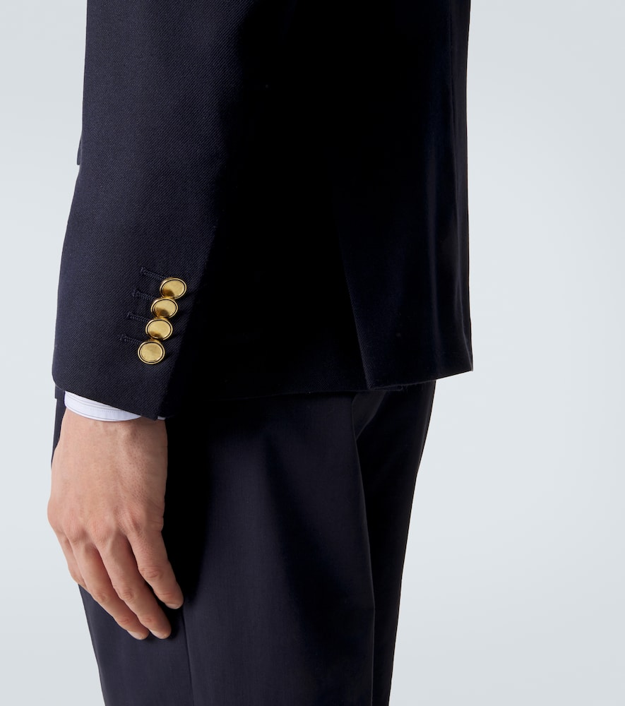 Wool, cashmere, and silk blazer