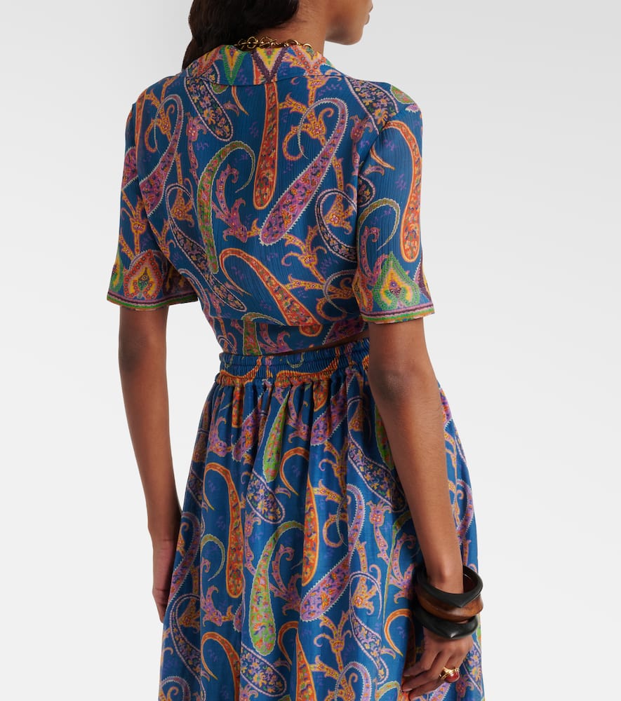 Paisley crop top