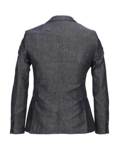 Man Blazer Midnight blue Size 36 Cotton, Linen