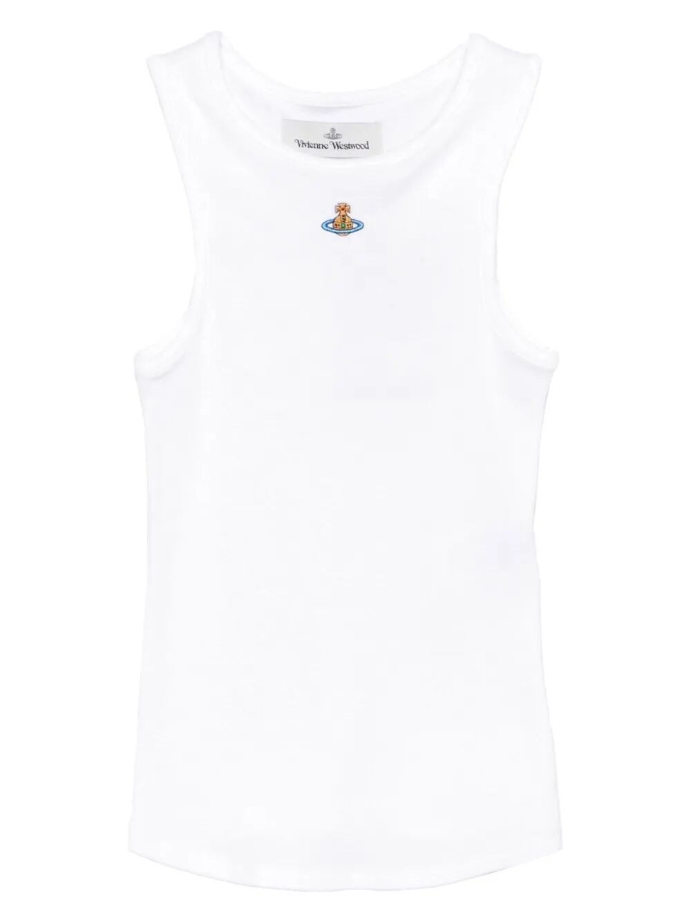 90S Ribbed Tank Top With Orb Patch