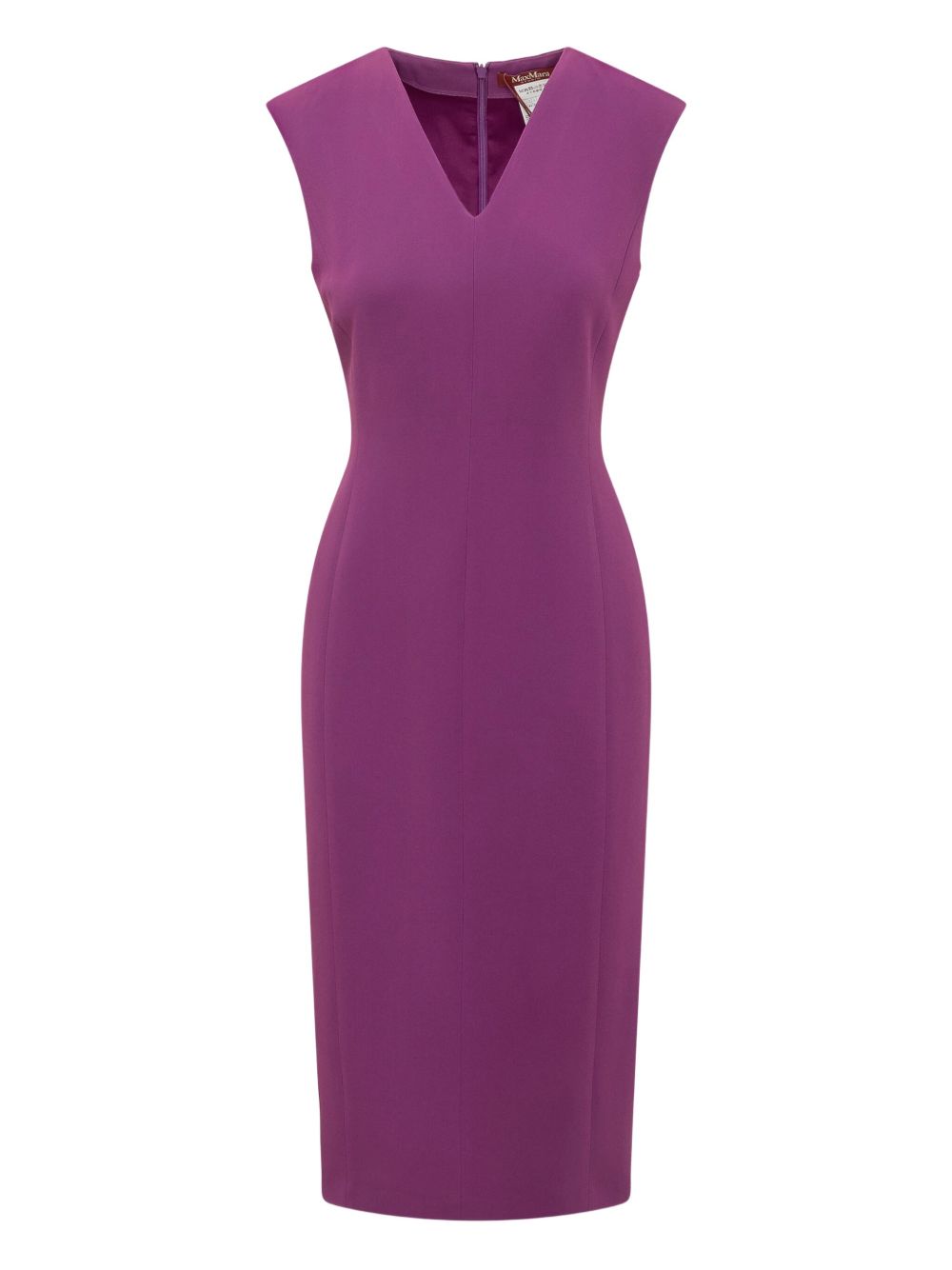 V-neck midi dress - Purple