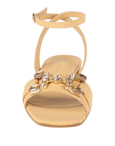 Woman Sandals Beige Size 7 Leather