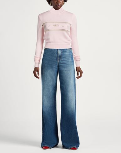 Woman Turtleneck Light pink Size XL Acrylic, Wool, Viscose, Polyester, Metallic fiber