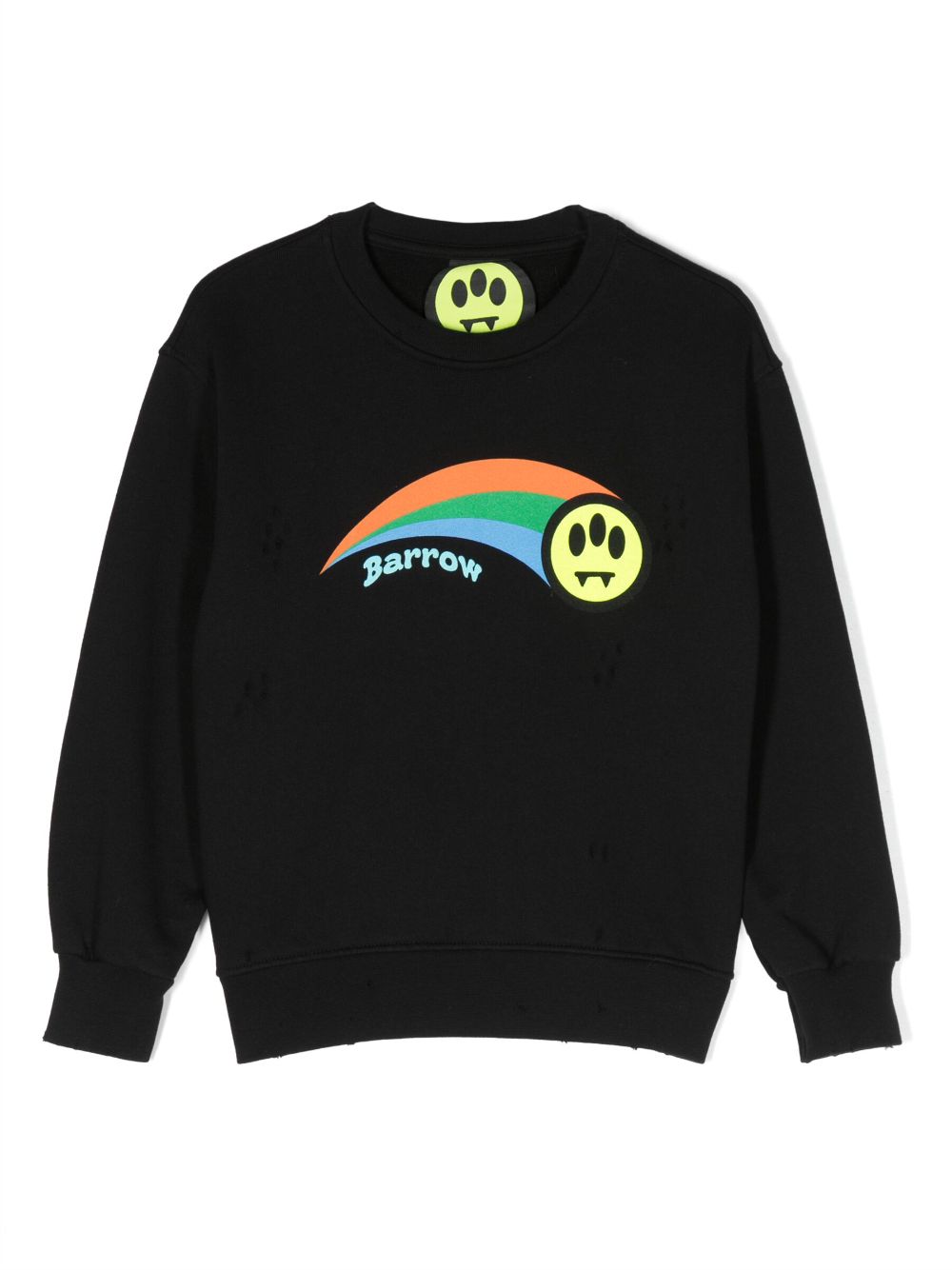 Logo-print cotton sweatshirt - Black