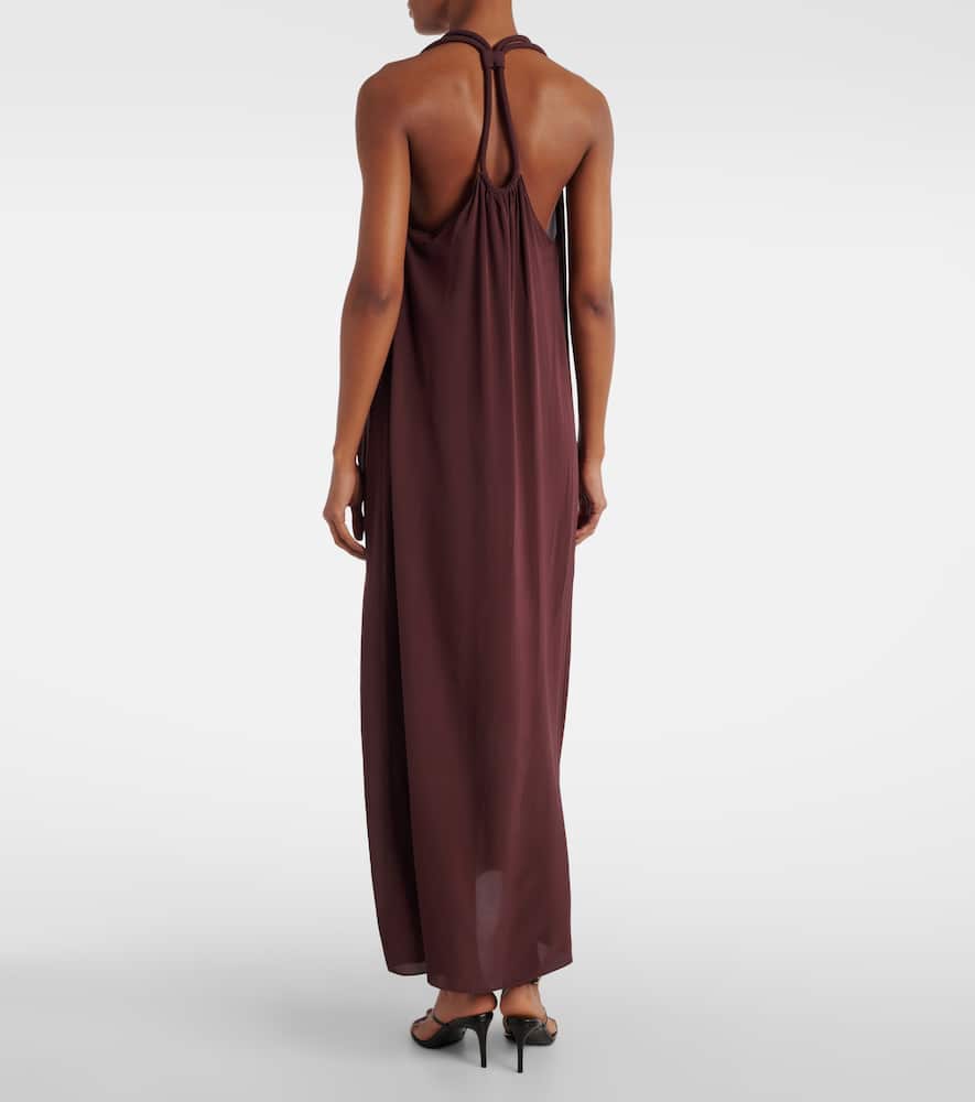 Satin maxi dress