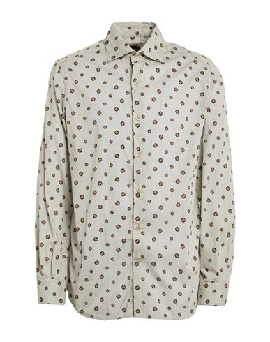 By Slowear Man Shirt Light grey Size 15 ¾ Cotton