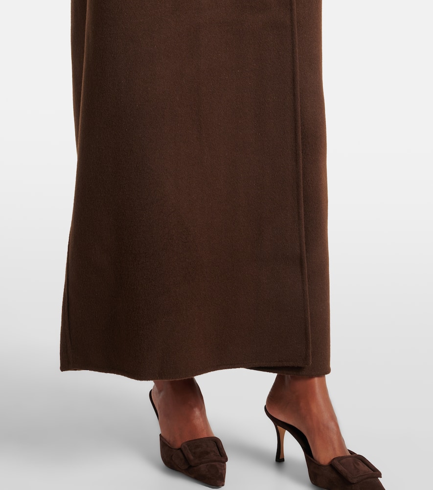 Gaia double-breasted wool-blend coat