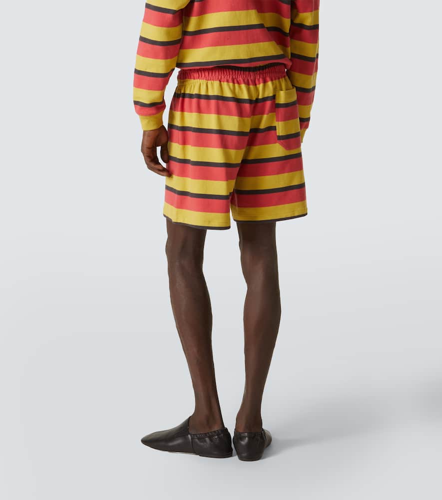 Rec striped cotton jersey shorts