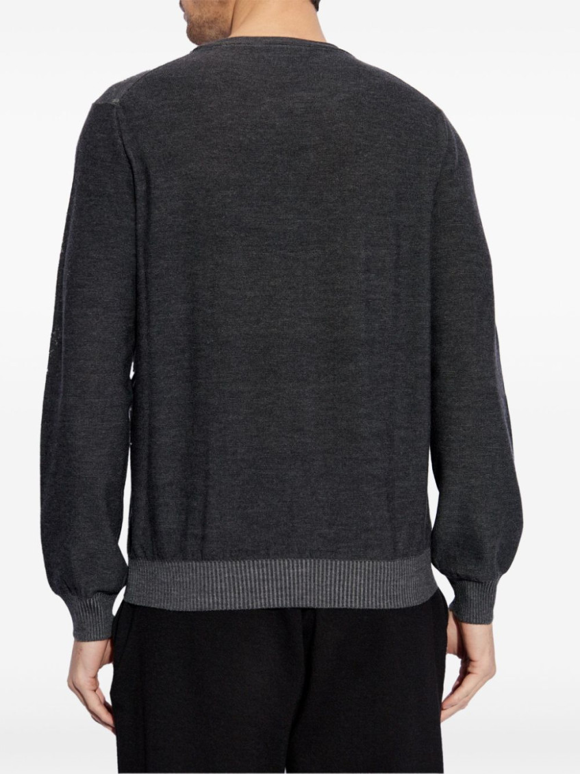 Dark Grey Skull Sweater