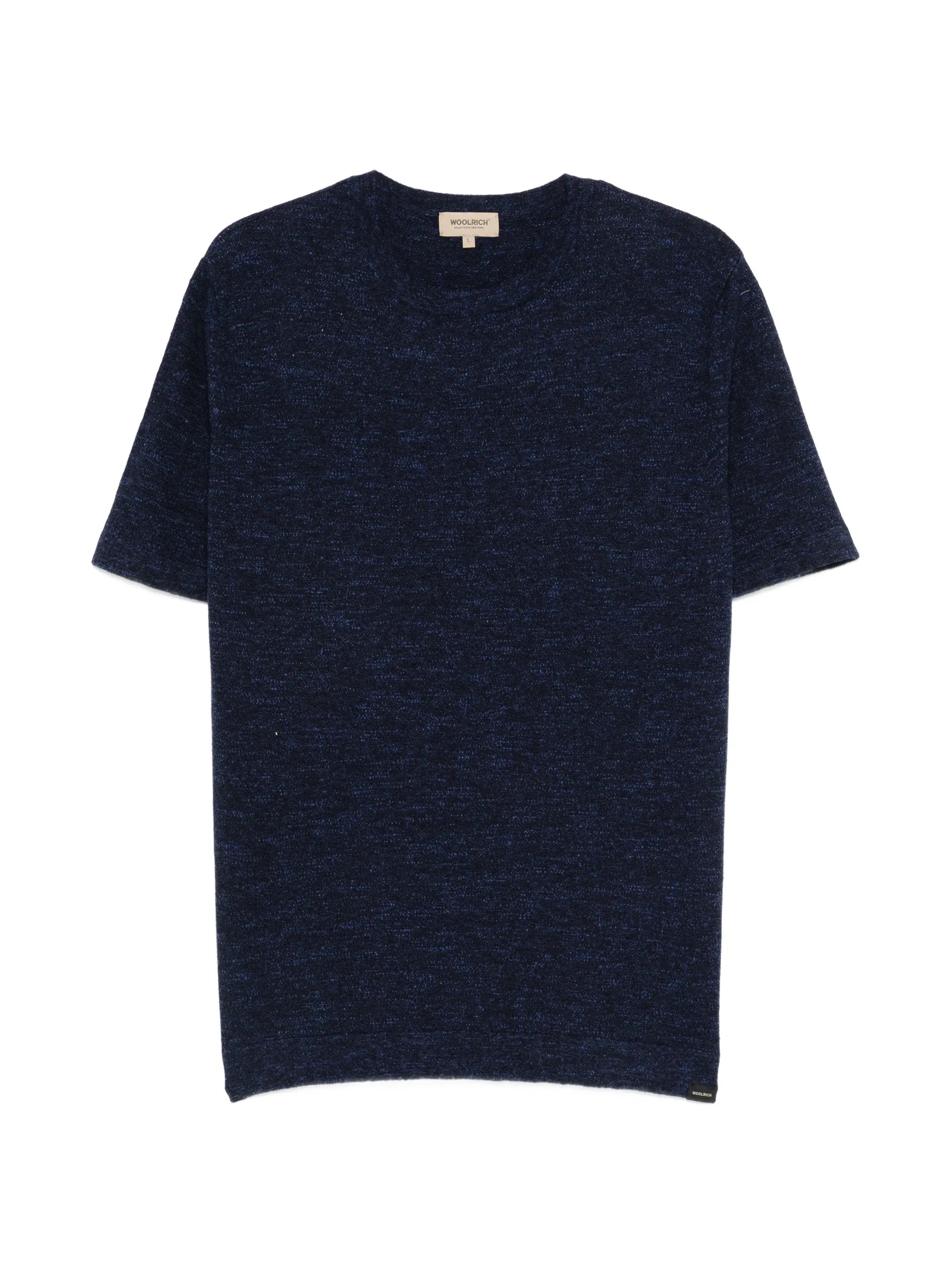 Men's Wool-Blend Knit Short-Sleeve T-Shirt in Cotton-Linen