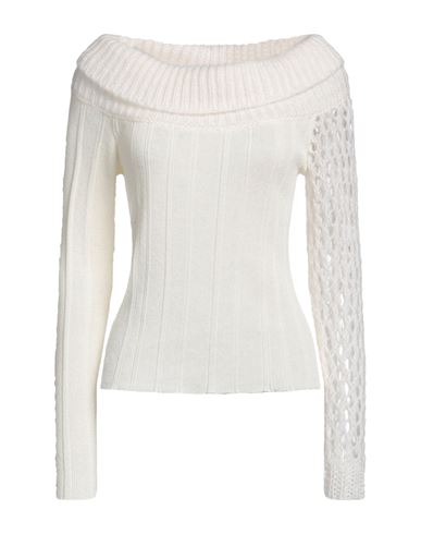Woman Sweater Ivory Size 4 Merino Wool, Viscose, Polyamide, Cashmere, Acrylic