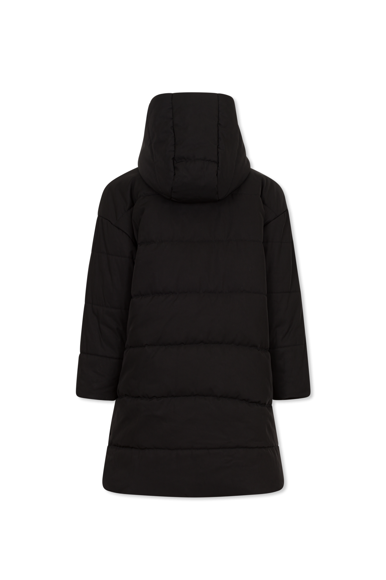 Insulated Jacket With Hood, Unisex, Black