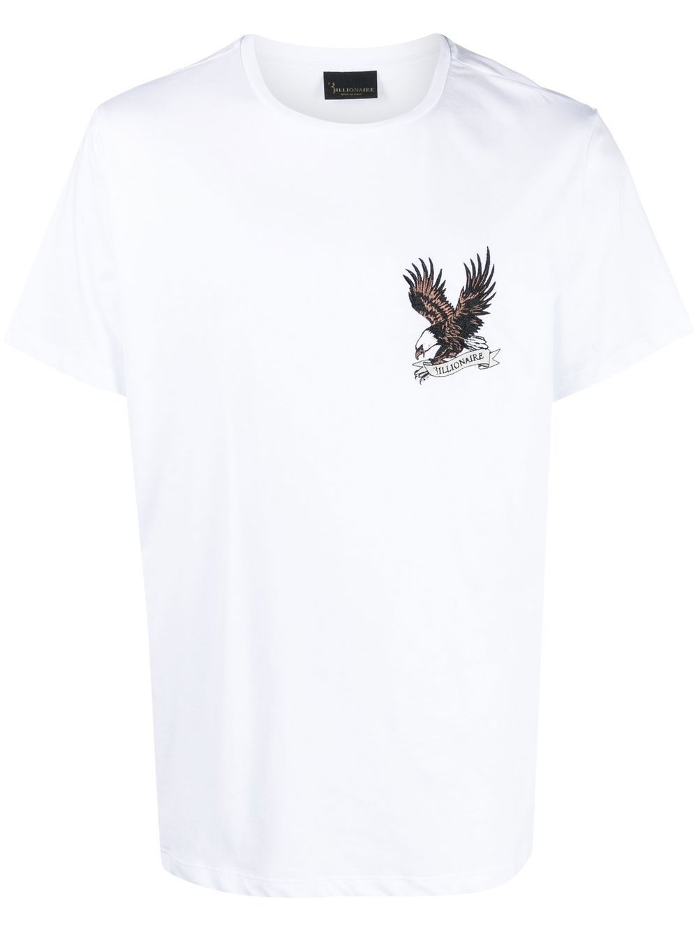 Crest-logo crew-neck T-shirt - Black