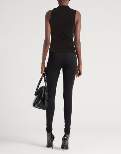 Courrèges Woman Top Black Size 4 Viscose, Elastane