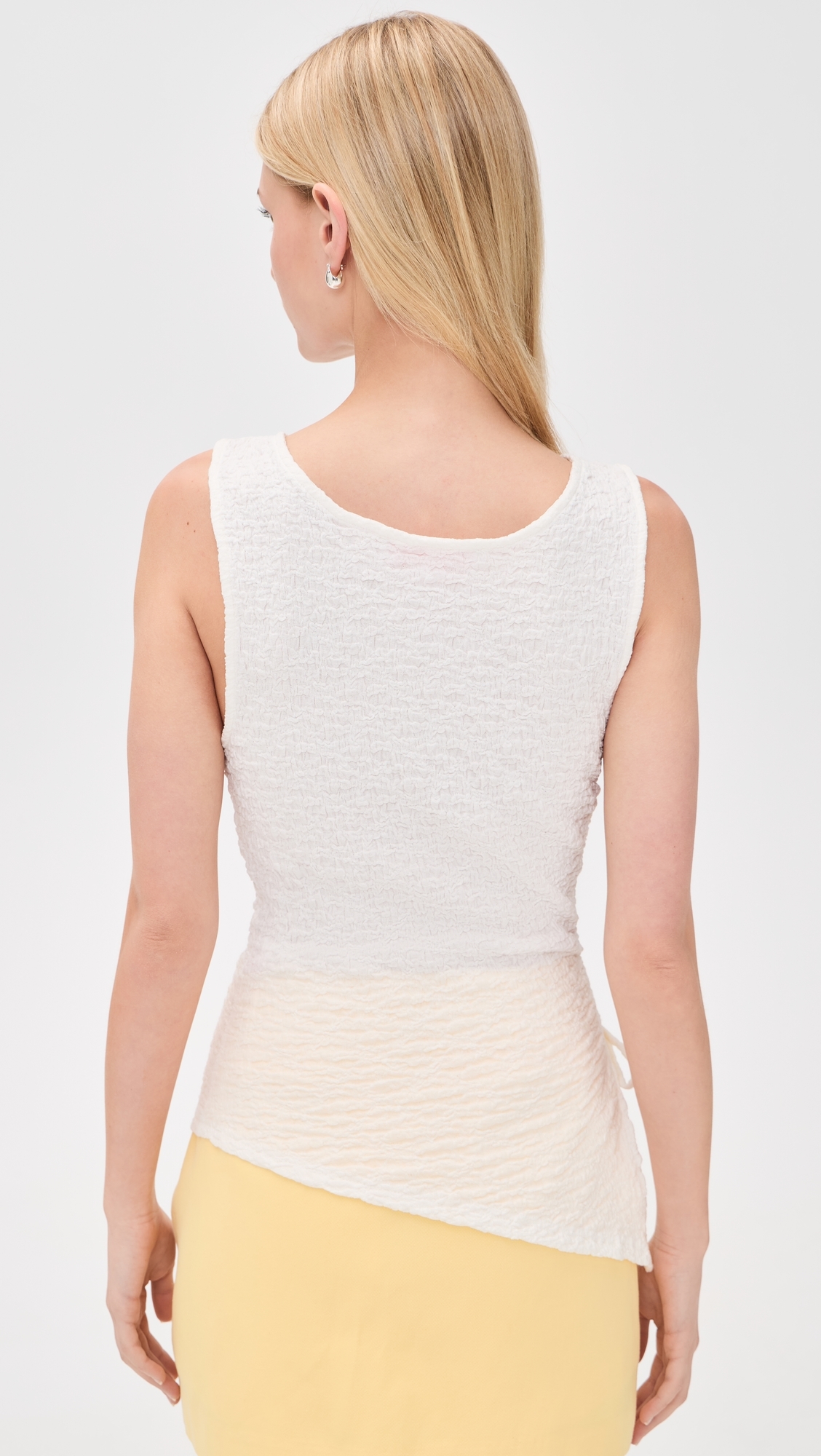 Erin Tank Top Crinkle White