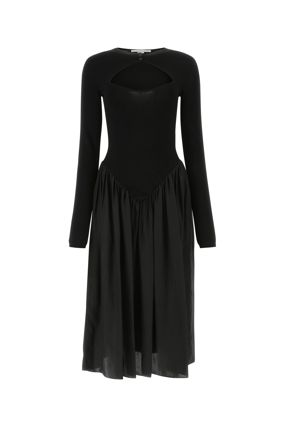 Cutout Knit Dress — Black