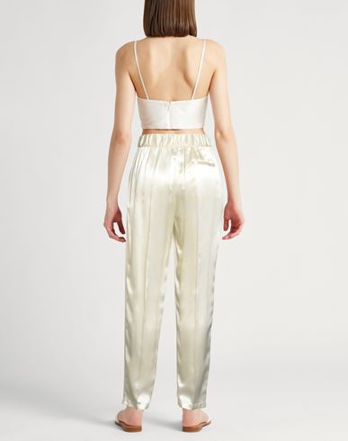 Forte_forte Woman Pants Pastel yellow Size 2 Acetate, Viscose