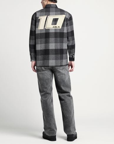 Man Shirt Grey Size M Acrylic, Polyester, Cotton