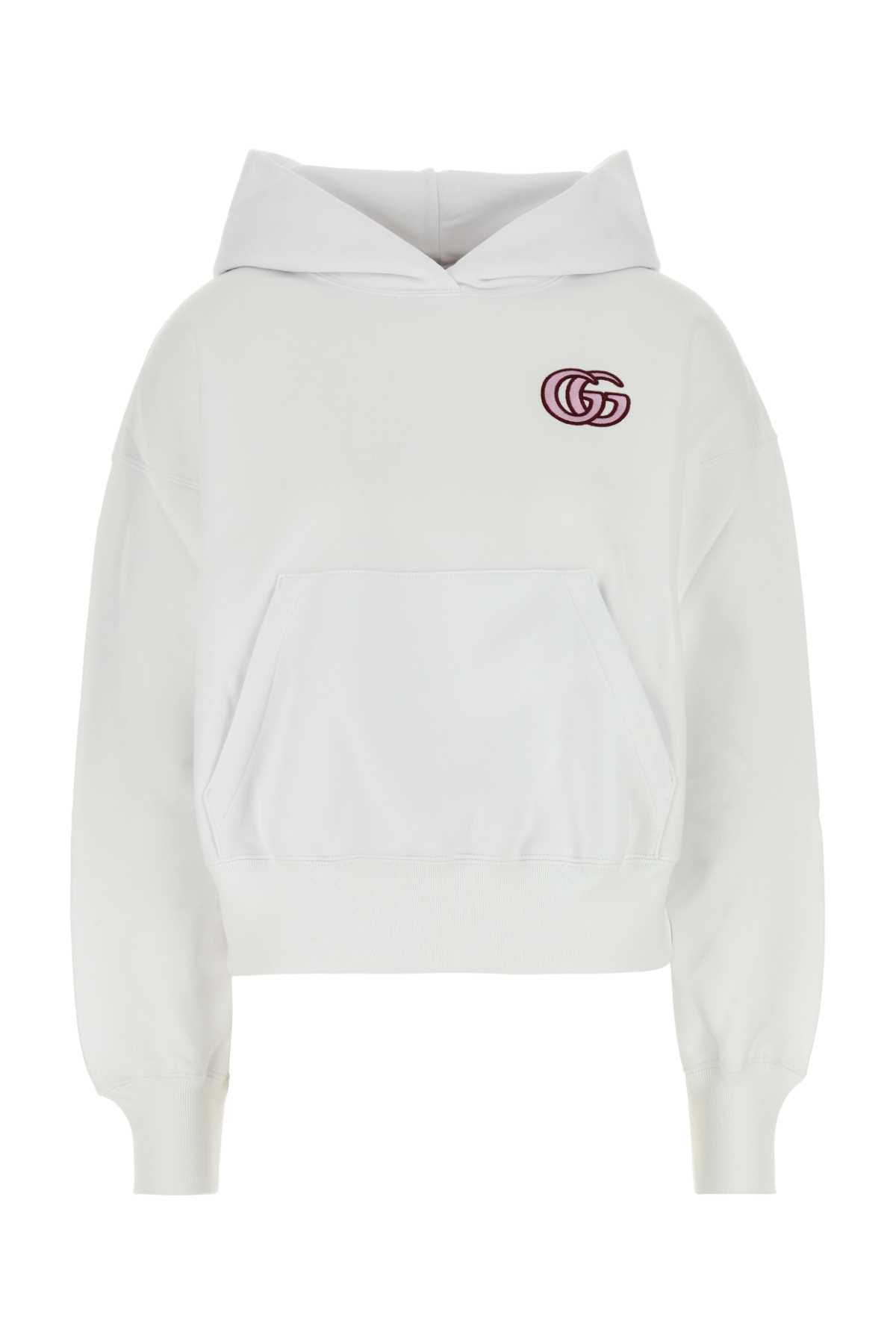 White Cotton Sweatshirt