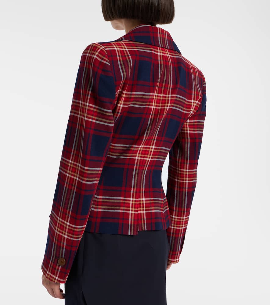 Drunken tartan blazer