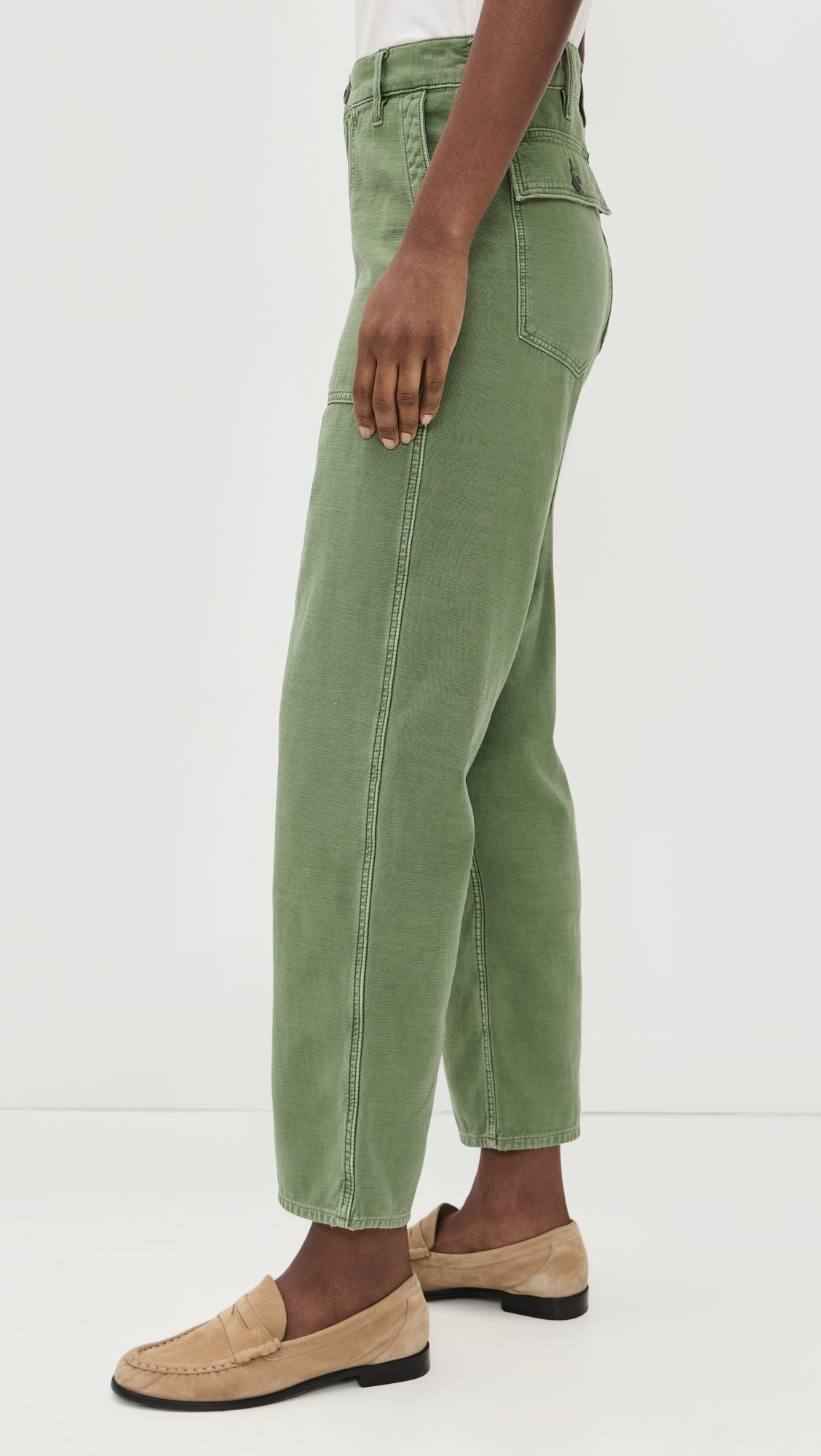 Cotton Ricky Pants Olive