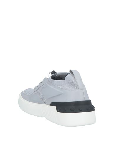 Tod's No_code Man Sneakers Light grey Size 10.5 Textile fibers, Leather