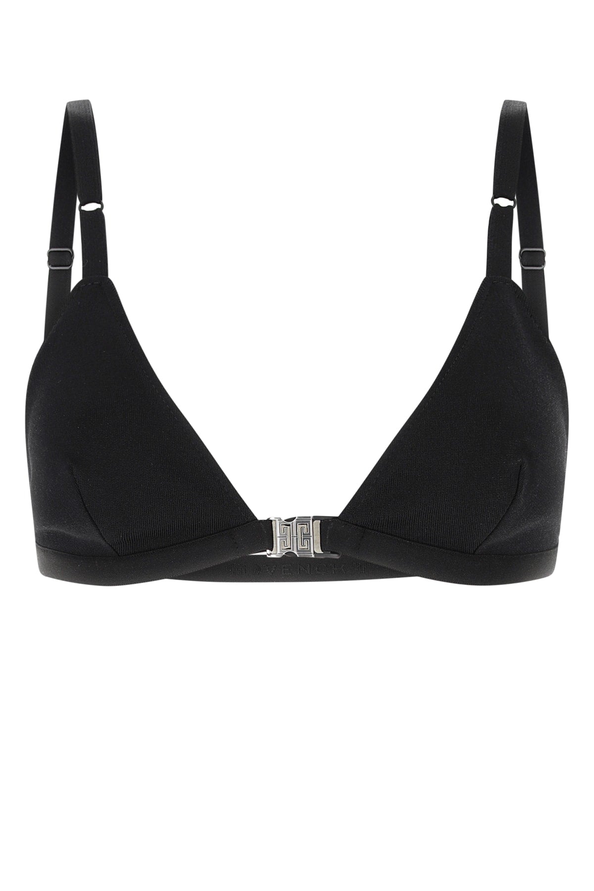 Ribbed Knit Bikini Top — Black