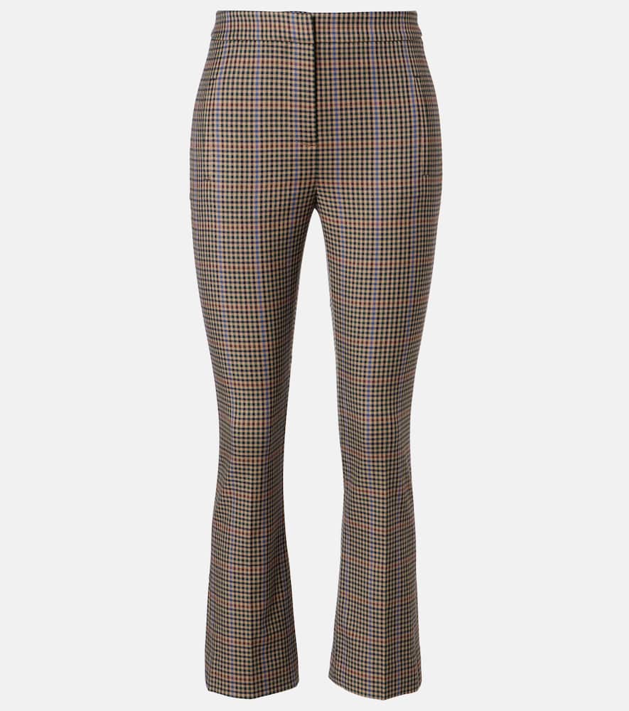 Arte checked slim pants