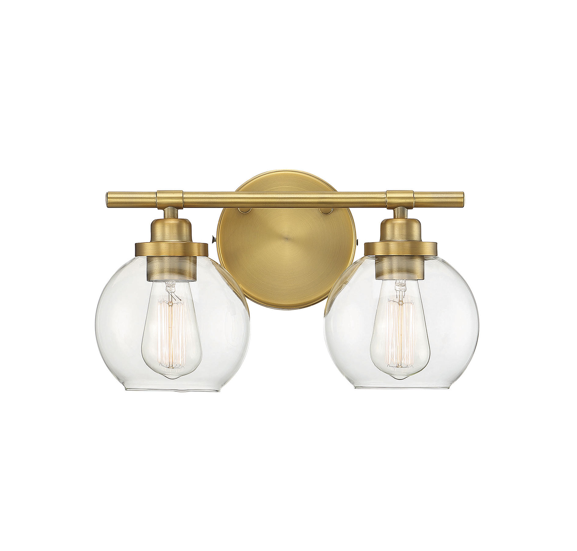 Savoy House Carson 2-Light Bathroom Vanity Light in Warm Bras