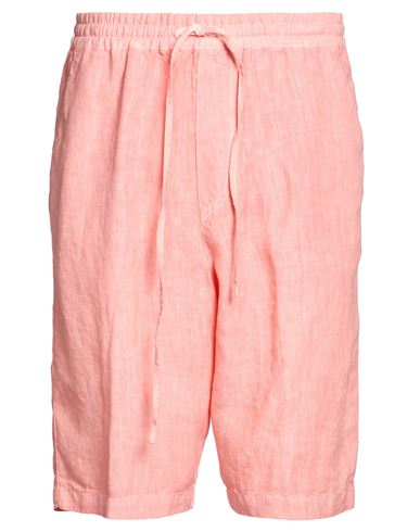 Man Shorts & Bermuda Shorts Salmon pink Size 30 Linen