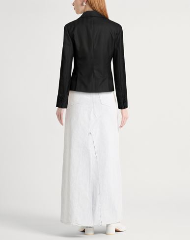 Woman Blazer Black Size 2 Polyester, Viscose, Elastane