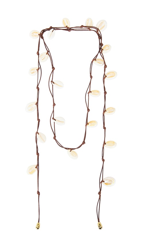 Eliou Kalua Wrap Necklace in Brown. a