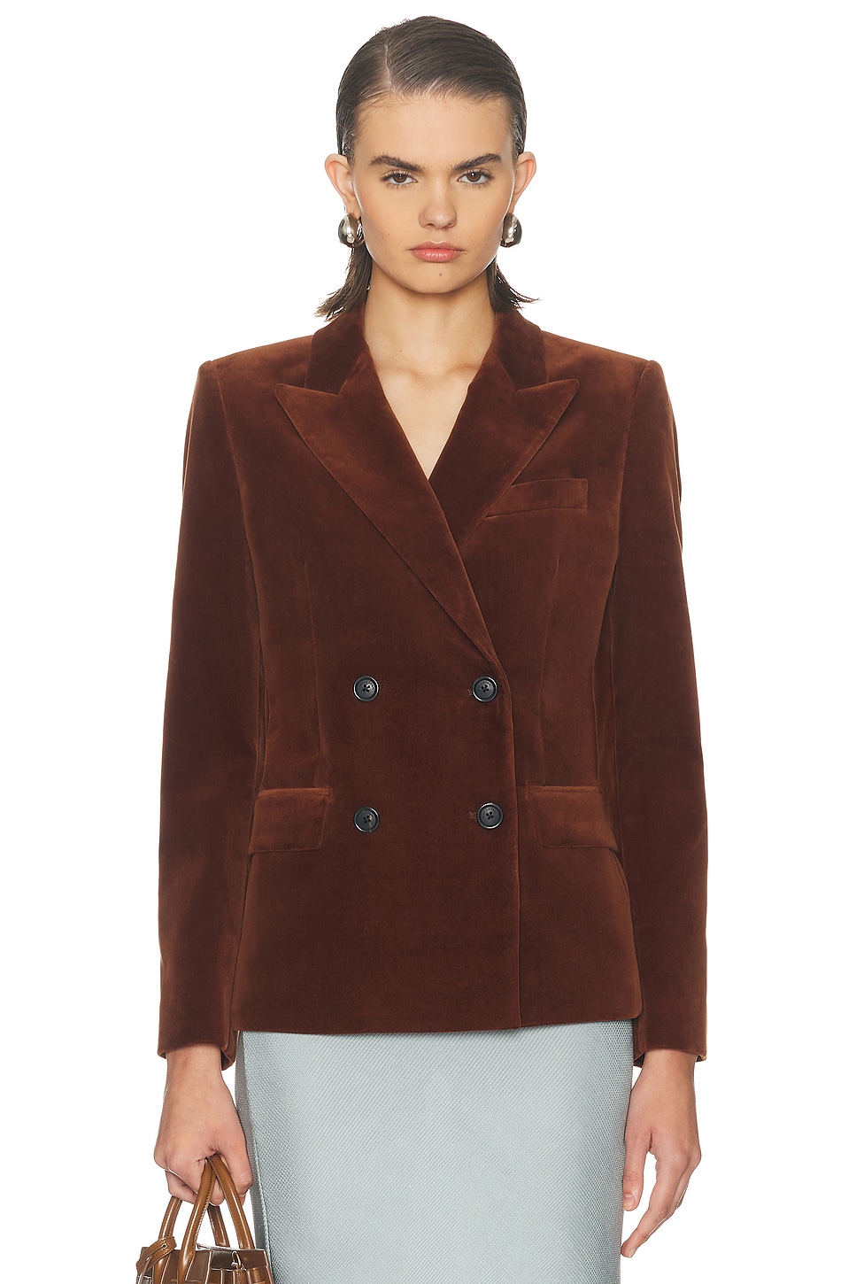 NILI LOTAN Veda Jacket in Burnt Sienna - Rust. 8 also , 2