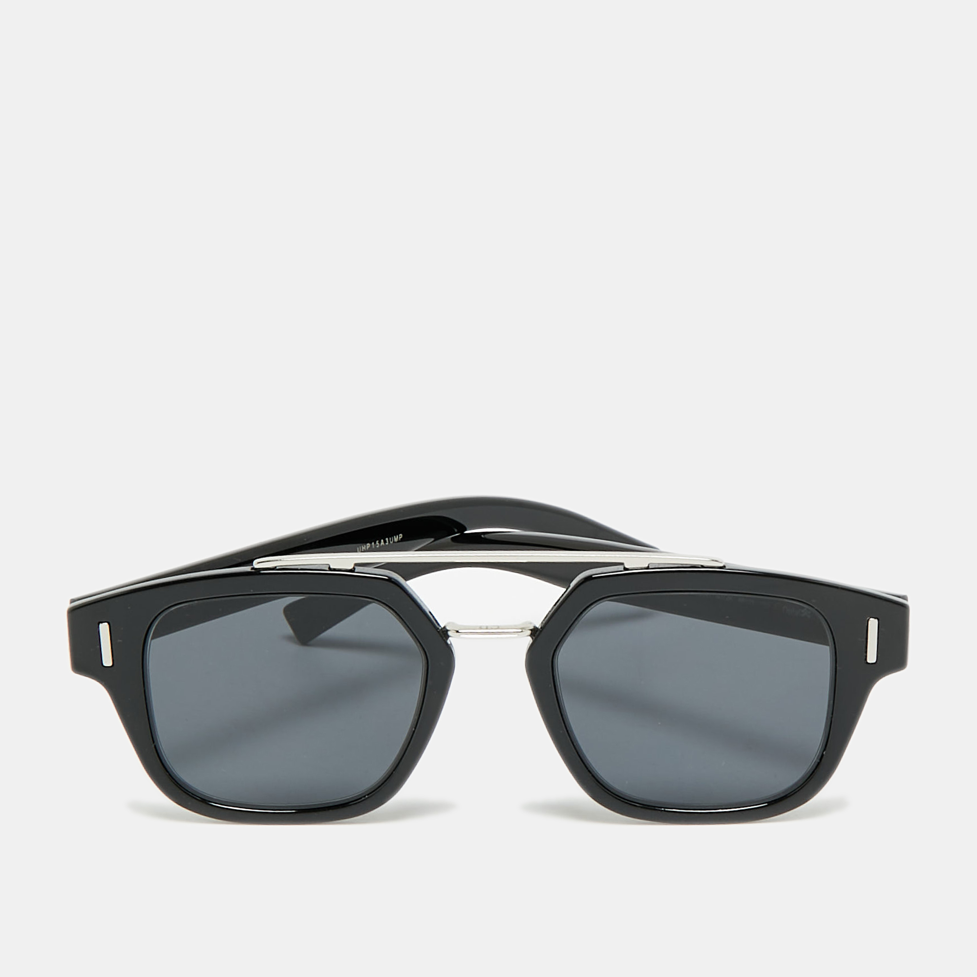Dior Homme Black/Silver Fraction Tone 8072K Aviator Sunglasse
