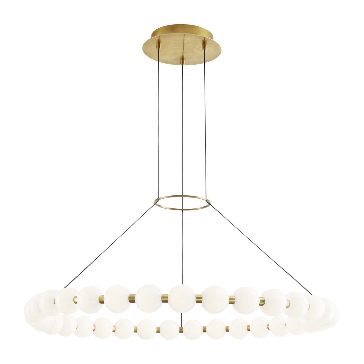 Natural Brass LED Chandelier from the Orbet Collection