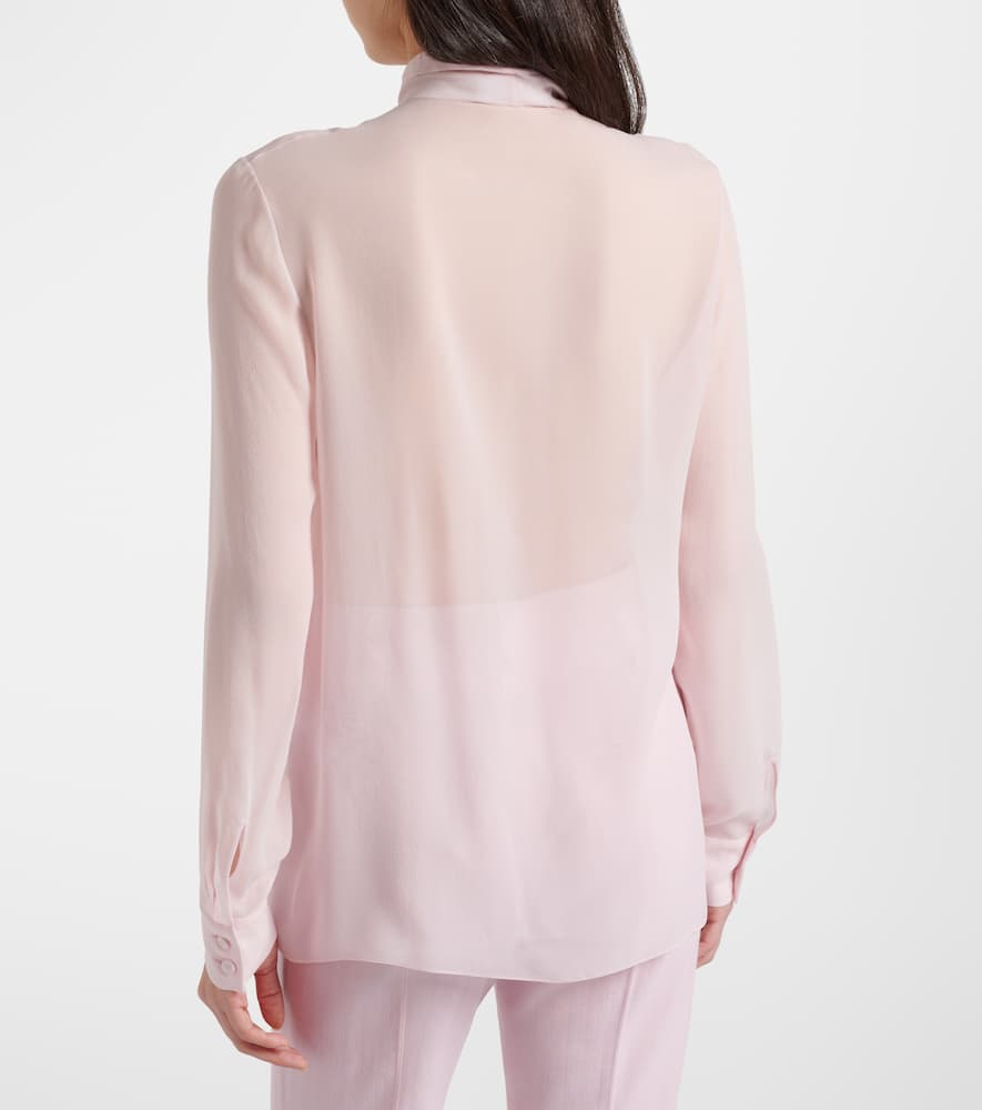 Shildon tie-neck silk blouse