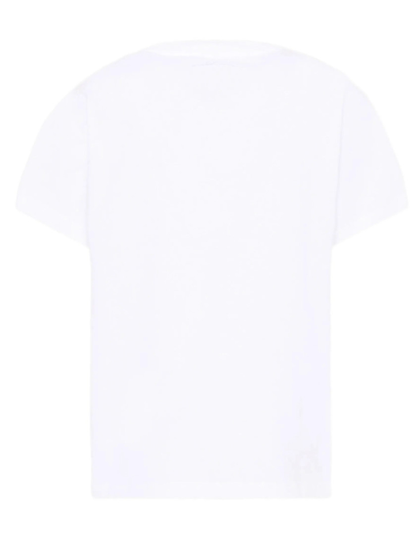 Boys White Graphic T-Shirt