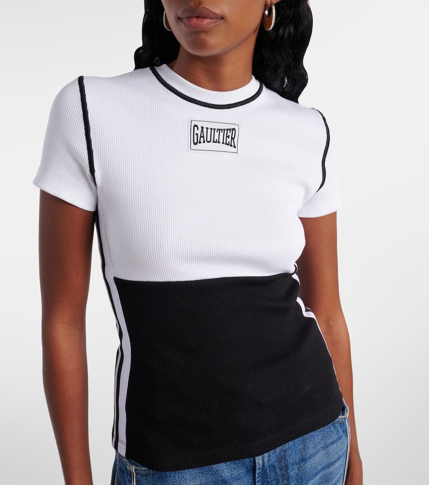 Jean Paul Gaultier Logo cotton-blend jersey T-shirt