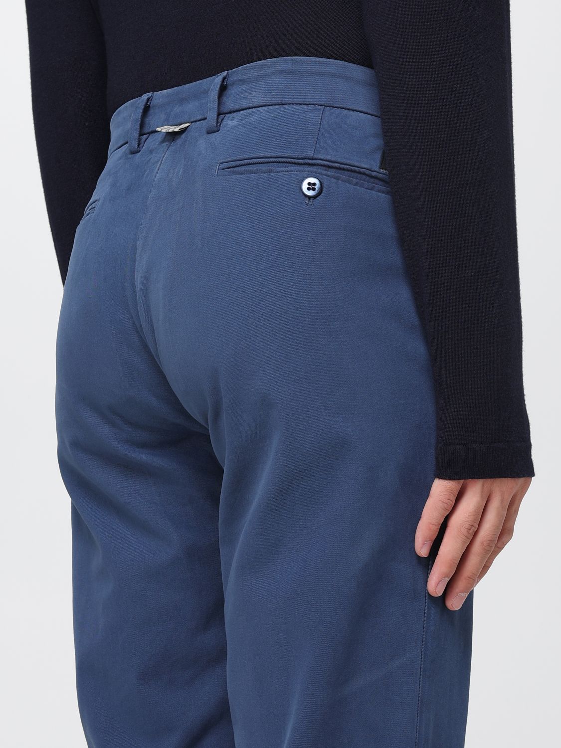 Pants Men color Gnawed Blue