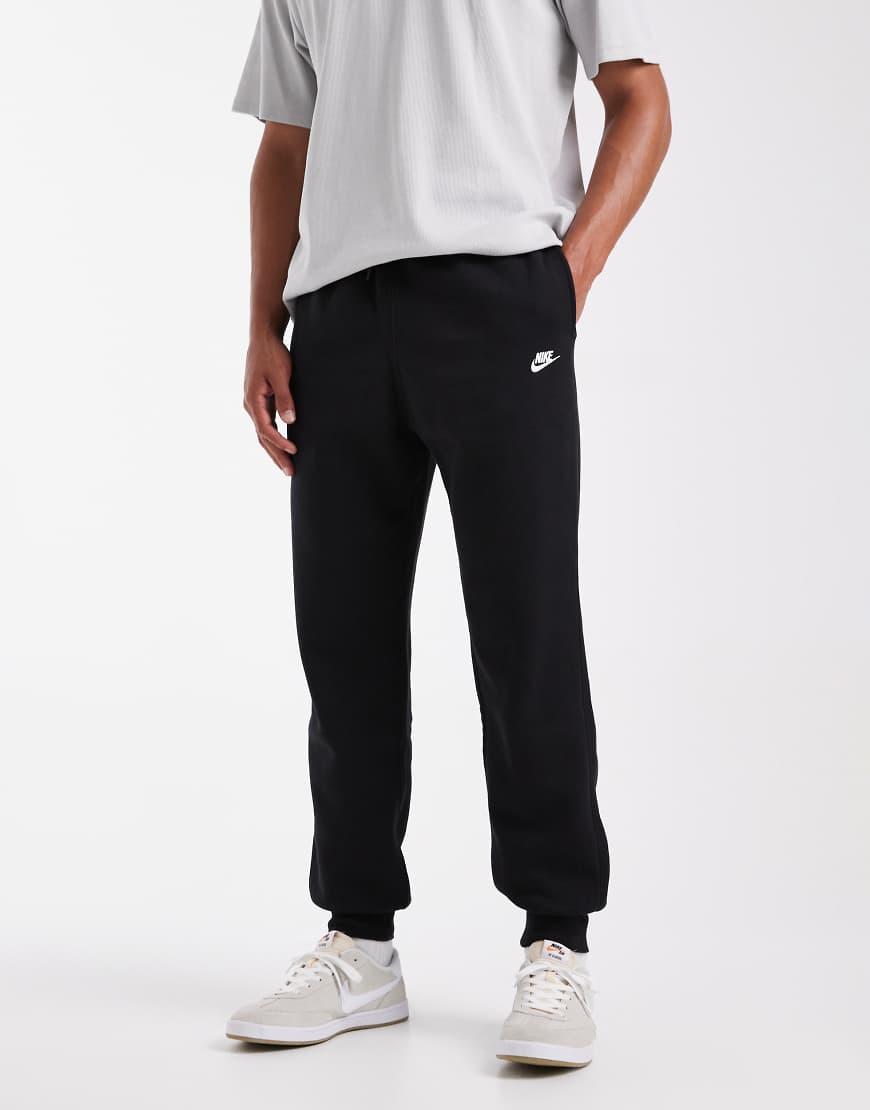 Club cuffed sweatpants in black