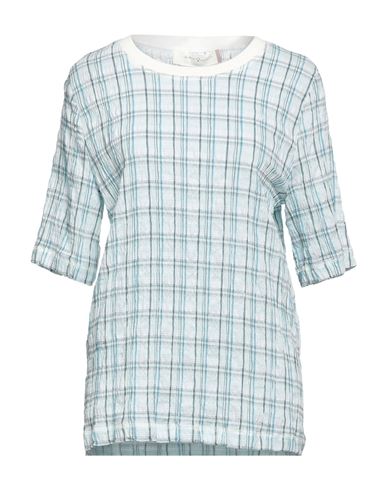 Woman Top Sky blue Size 6 Viscose, Cotton, Polyamide, Elastane