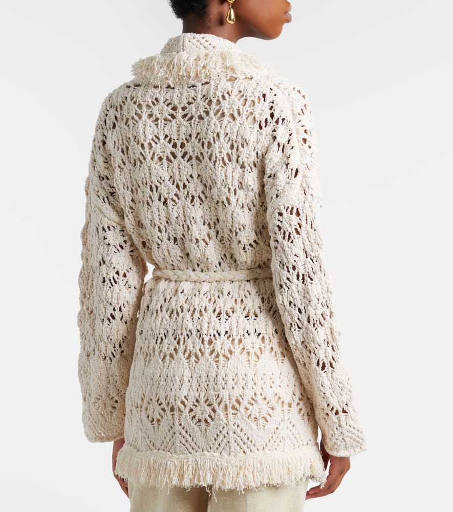 Lagoon Romance cotton-blend cardigan