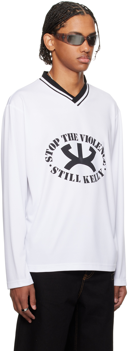 Still Kelly White 'Stop the Violence' Sport Sweatshirt