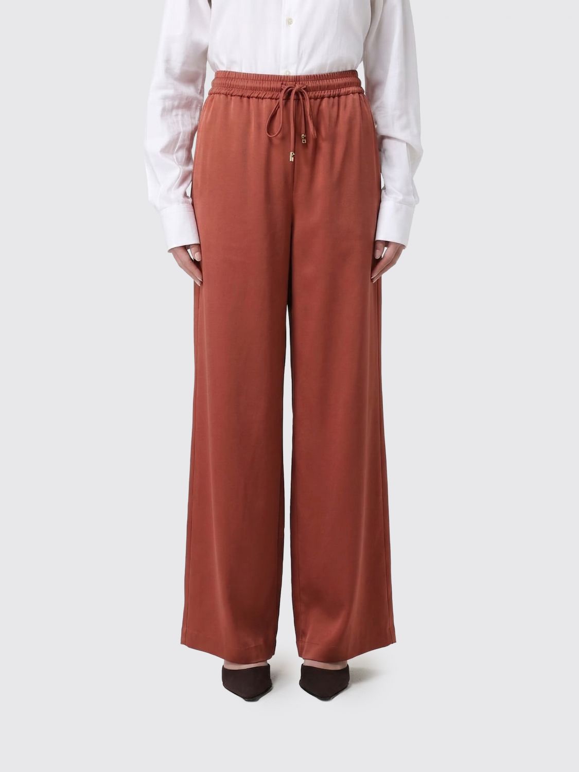Pants Woman color Brown