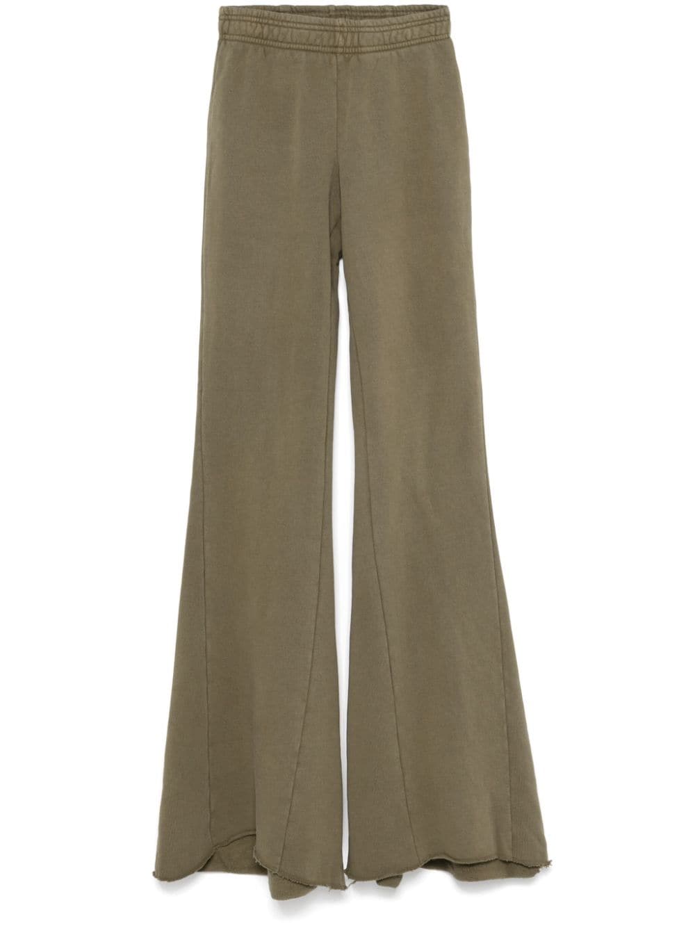 Flared cotton track pants - Blue