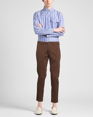 Man Pants Brown Size 31 Cotton, Elastane