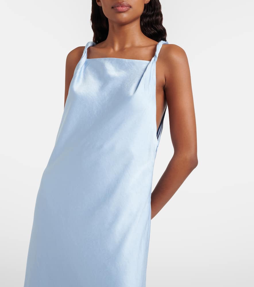 Twisted satin gown