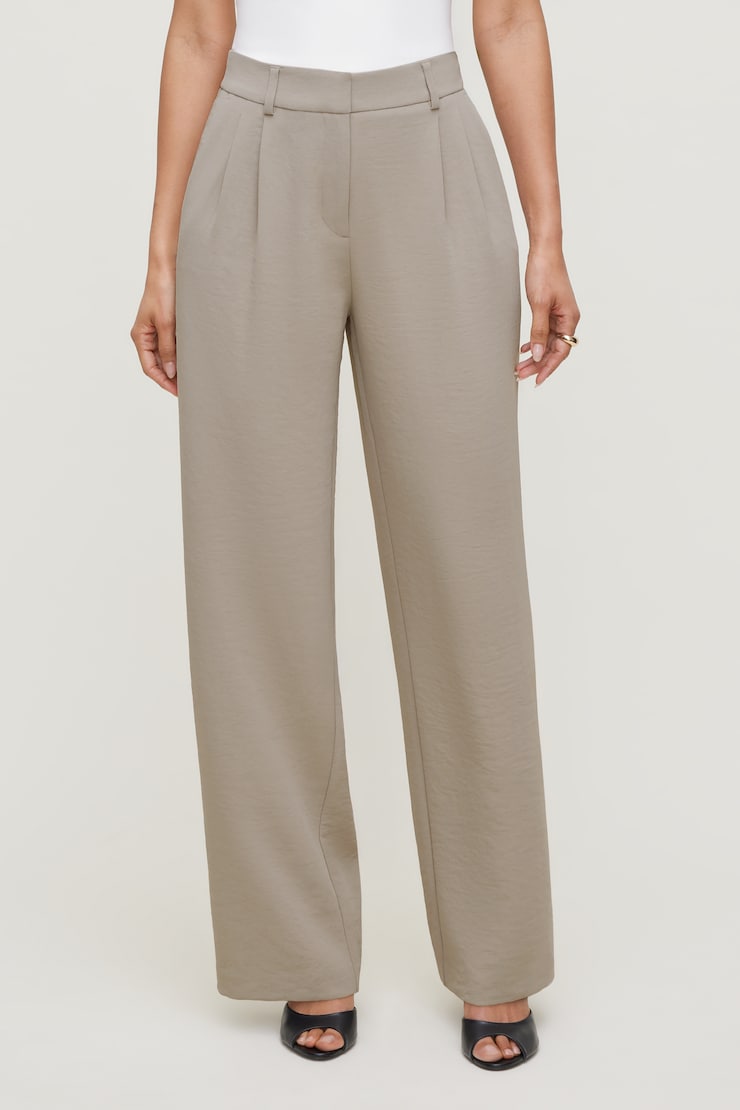 Alex Airflow Wide Leg Pants - Beige - Women Clothing