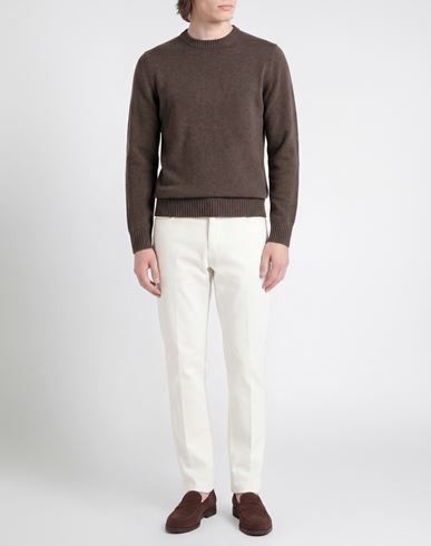 Man Sweater Taupe Size 38 Wool, Silk, Cashmere